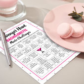 Moderne vrijgezellenfeest Foto Scavenger Hunt Spel Kaart