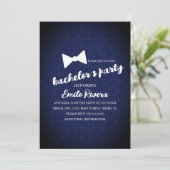 Moderne vrijgezellenfeest getextureerde boog kaart (Staand voorkant)