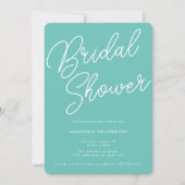 Moderne Vrijgezellenfeest Groen handschrift Mint. Kaart (Voorkant)