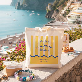 Moderne vrijgezellenfeest in de zomer tote bag