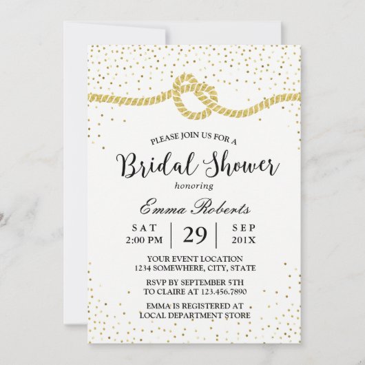 Moderne Vrijgezellenfeest koppeling van de Knot Go Kaart (Voorkant)