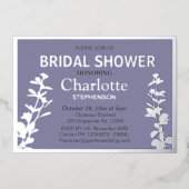 Moderne Vrijgezellenfeest met botanische bladeren Folie Uitnodiging (Voorkant)