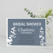 Moderne Vrijgezellenfeest met botanische bladeren Folie Uitnodiging (Staand Voorkant)