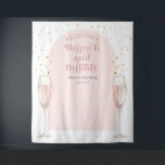Moderne vrijgezellenfeest met chic Arch champagne Wandkleed<br><div class="desc">Roze Elegant moderne boogbrunch en bubbly Vrijgezellenfeest achtergrond. Deze stijlvolle,  stijlvolle foto-achtergrond is een perfecte keuze voor moderne,  eenvoudige en elegante vrijgezellenfeesten brunch en luncheon voor alle seizoenen.</div>