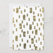 Moderne Vrijgezellenfeest met goudkoper uit pensee Kaart (Achterkant)