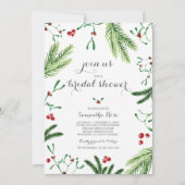 Moderne Vrijgezellenfeest met rode en groene kerst Kaart (Voorkant)