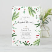 Moderne Vrijgezellenfeest met rode en groene kerst Kaart (Staand voorkant)