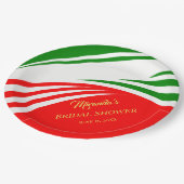 Moderne Vrijgezellenfeest van de Italiaanse vlag Papieren Bordje (Gekanteld)