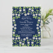 Moderne Vrijgezellenfeest van Floral Garden Kaart (Staand voorkant)