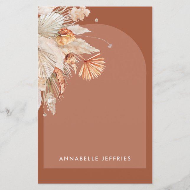 Moderne vrijgezellenfeest van Terracotta pampas (Voorkant)