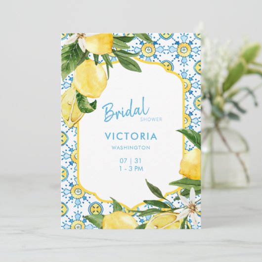 Moderne Vrijgezellenfeest voor blauw en leemten in Kaart (Staand voorkant)