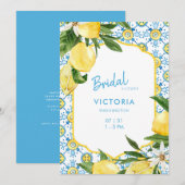 Moderne Vrijgezellenfeest voor blauw en leemten in Kaart (Voorkant / Achterkant)