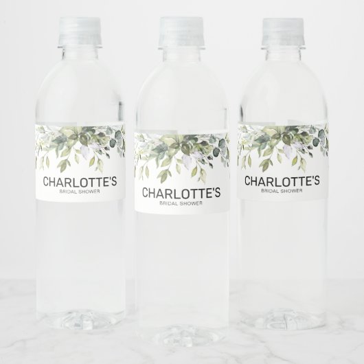 Moderne Vrijgezellenfeest voor groene olievloeisto Waterfles Etiket (Flessen)