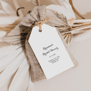 Moderne Vrijgezellenfeest voor kalligrafie Cadeaulabel