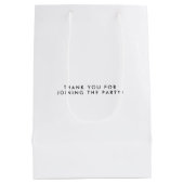 Moderne Vrijgezellenfeest voor kalligrafie in pens Medium Cadeauzakje (Achterkant)