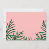 Moderne vrijgezellenfeest voor tropische illustrat kaart (Achterkant)