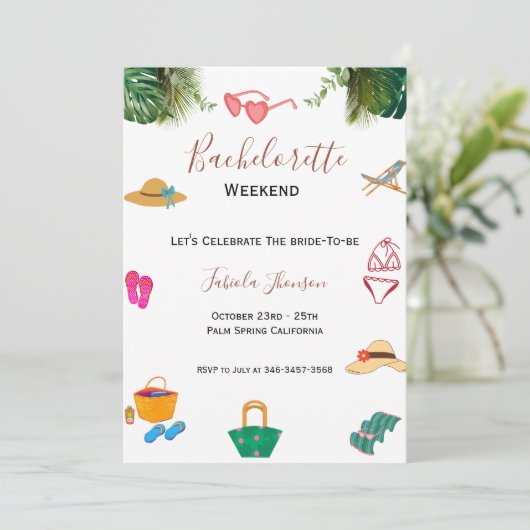 Moderne vrijgezellenfeest & weekendroute kaart (Staand voorkant)