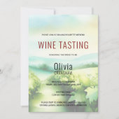 Moderne vrijgezellenfeest wijnproeverij bestemming kaart (Voorkant)