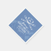 Moderne vrijgezellenskiën servet (Hoek)