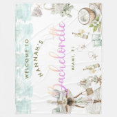 Moderne vrijgezellenweekend in Miami Beach Fleece Deken (Voorkant)