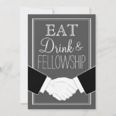 Moderne vrijmetselaar diner uitnodiging, aangepast kaart (Voorkant)