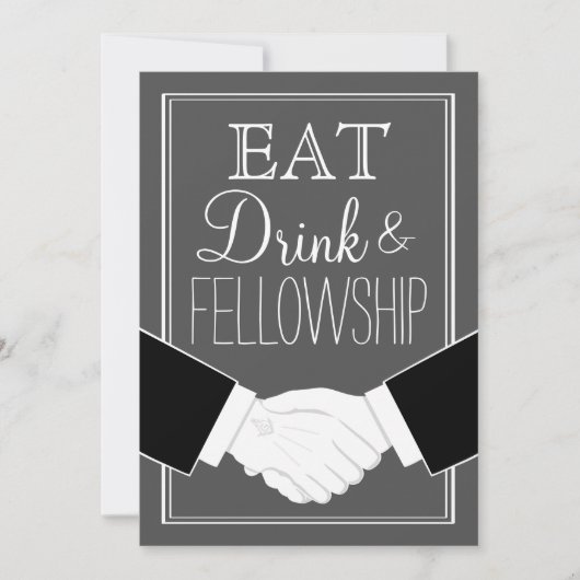 Moderne vrijmetselaar diner uitnodiging, aangepast kaart (Voorkant)