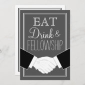 Moderne vrijmetselaar diner uitnodiging, aangepast kaart (Voorkant / Achterkant)