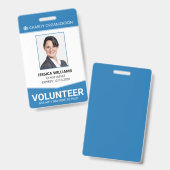 Moderne vrijwilligers-ID Badge (Front & Back)