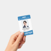 Moderne vrijwilligersidentificatiekaart badge (Handheld)