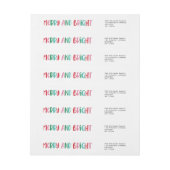 Moderne Vrolijk & Helder Retro Kleurrijke Kerstmis (Vel)