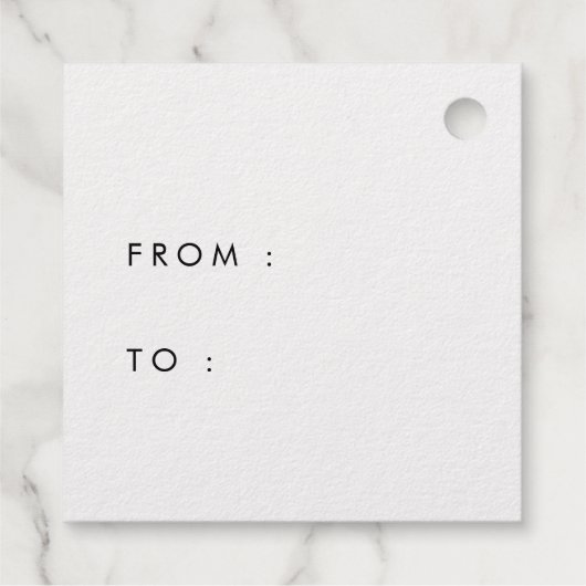 Moderne Vrolijk Kerstfeest echte gouden folie Bedankjes Labels (Achterkant)