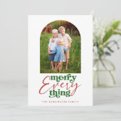 Moderne vrolijke alles Retro rode vakantiefoto (Staand voorkant)