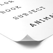 Moderne vrolijke belettering | 1e schooldag poster (Hoek)