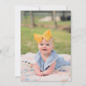 Moderne vrolijke en heldere aangepaste kerstfoto feestdagenkaart (Achterkant)