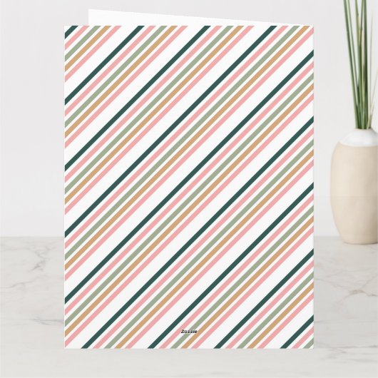 Moderne vrolijke en heldere aangepaste kerstvakant kaart (Achterkant)