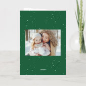 Moderne vrolijke en heldere foto feestdagen kaart (Achterkant)