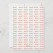 Moderne vrolijke en heldere fotocollage feestdagenkaart (Achterkant)