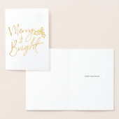 Moderne vrolijke en heldere kerst folie kaarten (Display)