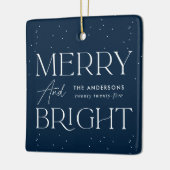 Moderne vrolijke en heldere marine foto keramisch ornament (Links)