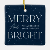 Moderne vrolijke en heldere marine foto keramisch ornament (Voorkant)