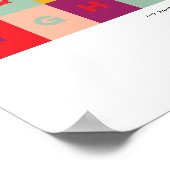 Moderne vrolijke en lichte vakantiekunst print (Hoek)