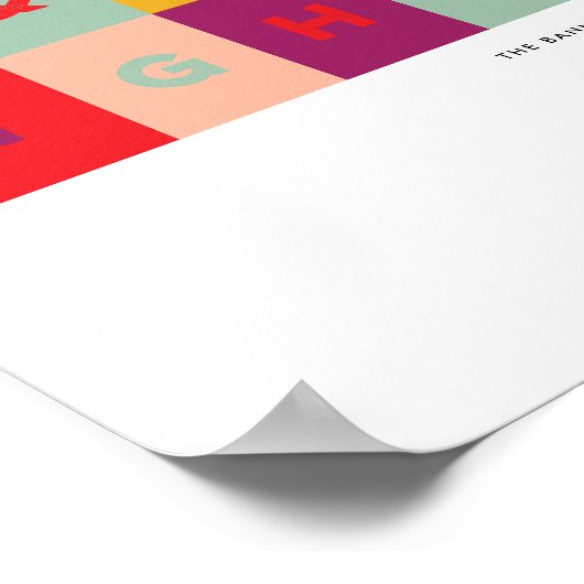 Moderne vrolijke en lichte vakantiekunst print (Hoek)