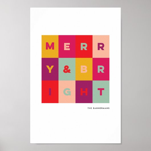 Moderne vrolijke en lichte vakantiekunst print (Voorkant)