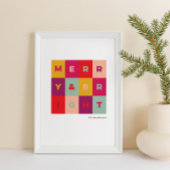 Moderne vrolijke en lichte vakantiekunst print