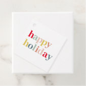 Moderne vrolijke feestdag bedankjes labels (In situ)