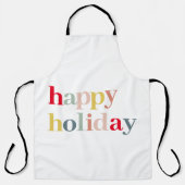Moderne vrolijke feestdag schort (Voorkant)