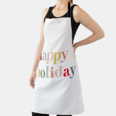 Moderne vrolijke feestdag schort (Insitu)