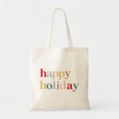 Moderne vrolijke feestdag tote bag (Voorkant)