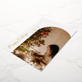 Moderne vrolijke feestdagen 2-foto Kerstmis (Gedraaid)