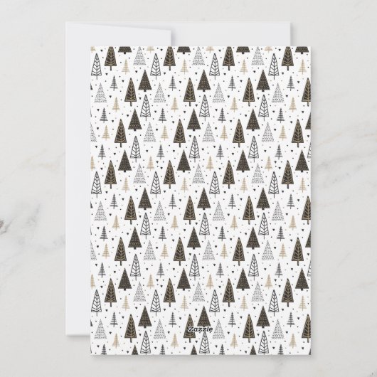 Moderne vrolijke feestdagen nieuwjaarsfotocollage feestdagenkaart (Achterkant)